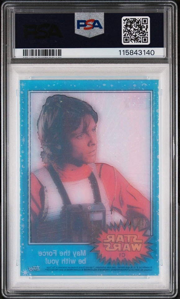 Luke Skywalker 1999 Star Wars Chrome Archives ClearZone #C1 MTFBWY PSA 9 🔥🔥 - Image 2 of 3