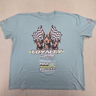 RGSTR Shirt Mens 5XL Blue Loyalty Racing Dogs 4 Life Graphic Tee Big Tall