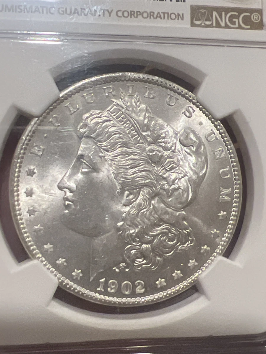 NGC Grade MS 63 1902 Year Morgan US Dollars (1878-1921) for sale