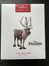 HALLMARK 2024 OLAF AND SVEN DISNEY FROZEN ORNAMENT