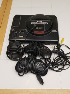 Sega Genesis 1 Console Model 1601 with Two Controllers and Power/Av Cord