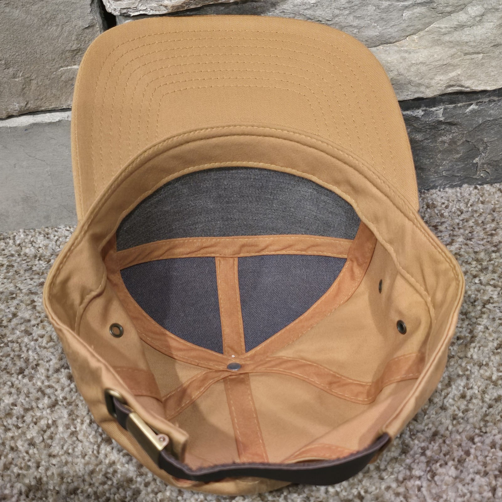 Agave Pineapple Leather Strapback Adjustable Hat … - image 6