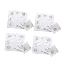 12-teiliges Taschentuch-Set f&uuml;r Damen, 30 x 30 cm, Baumwolltaschentuch