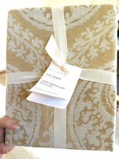 Pottery Barn Lena Medallion Duvet Cover Yellow Queen 2 Euro Shams New