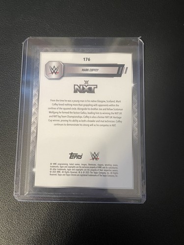 Mark Coffey 2025 Topps Chrome WWE Speckle Refractor /249 #176 - Bild 8 von 11