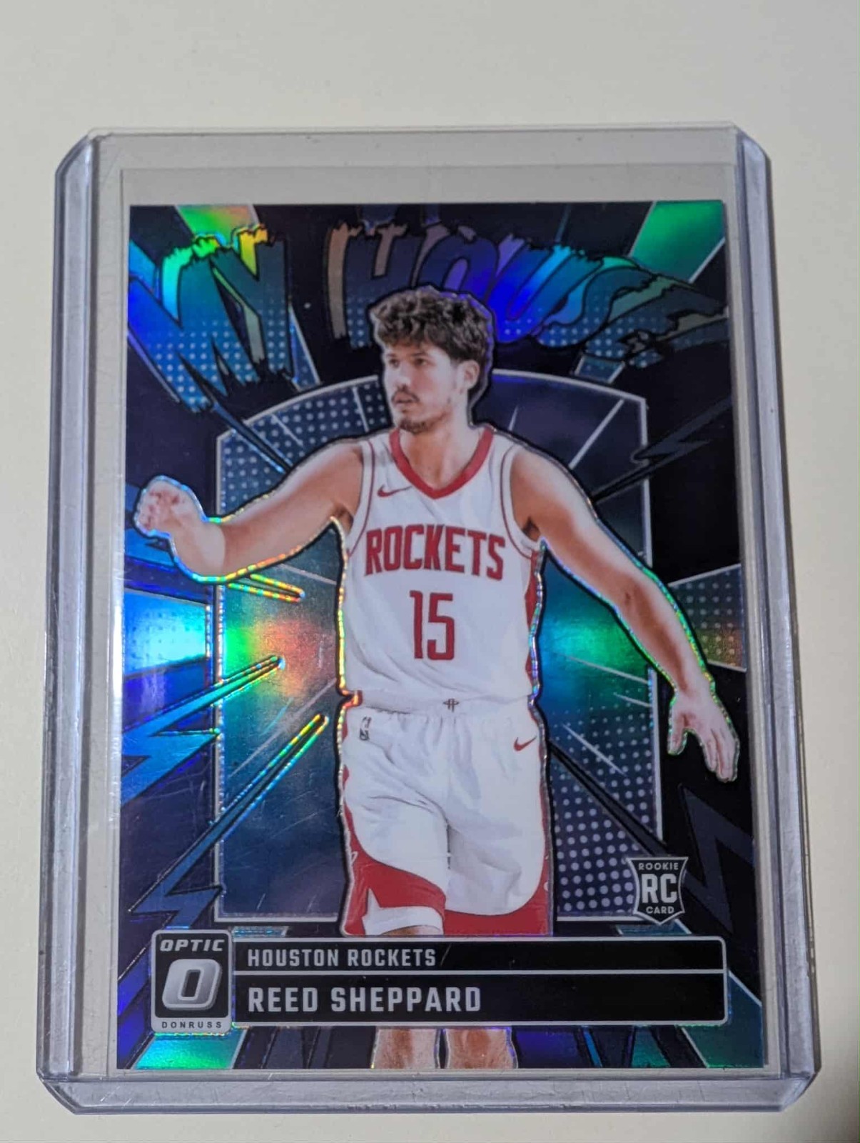 2024-25 Donruss Optic Reed Sheppard My House Blue Hyper SP /175 Rookie Card 18