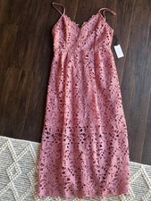 ASTR The Label Mauve Floral Dress Size L NWT