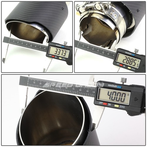 2.5"PIPING 4"OUTLET CARBON FIBER PATTERN RACING HIGH FLOW MUFFLER EXHAUST TIP - Bild 5 von 6