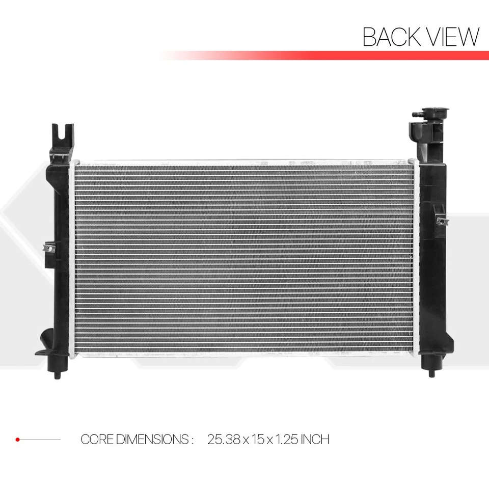 Radiador de núcleo de aluminio repuesto OE para 93-95 Grand Caravan/Voyager dpi-1400 Foto 3 de 4