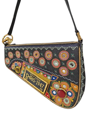 Christian Dior Montaigne Cadillac Denim Saddle bag - Picture 7 of 9