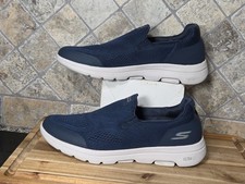 Skechers Mens Go Walk 216039 Navy Low Top Slip On Walking Shoes Size 10 M