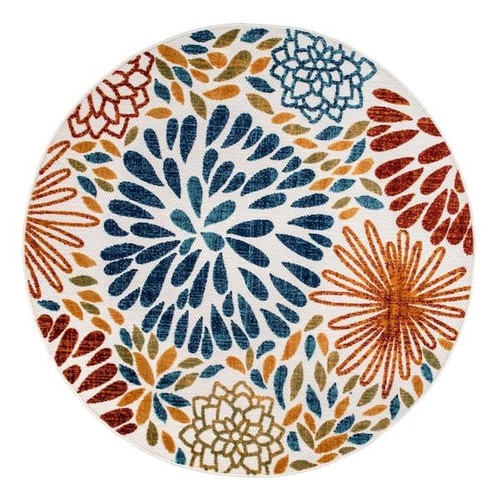 Irina Modern Bohemian Floret Multi Area Rug Indoor Outdoor Patio Living Dining - Bild 2 von 3