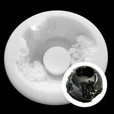 Large ROUND Druzy Tealight Holder Silicone Mold AU