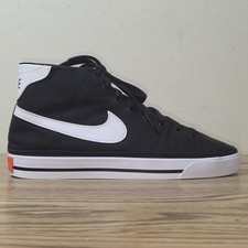 Nike Women’s Primo Court Mid Black Canvas Hi Top Sneaker Shoes Size 9