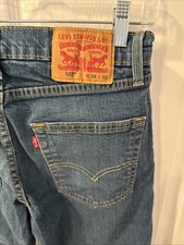 Levi s 502 Jeans Mens 29x30 Tapered Stretch Denim WaterLess Made in Mexico