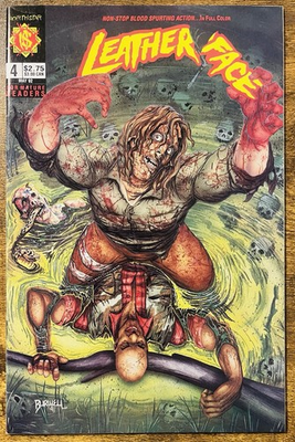#ad LEATHERFACE 4 TEXAS CHAINSAW MASSACRE GUY BURWELL COVER NORTHSTAR COMICS 1992 $17.95