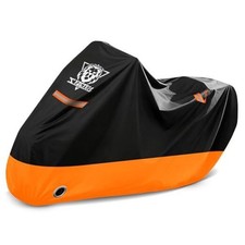 Motorcycle Cover Waterproof Outdoor All Season Protection 108" Orange