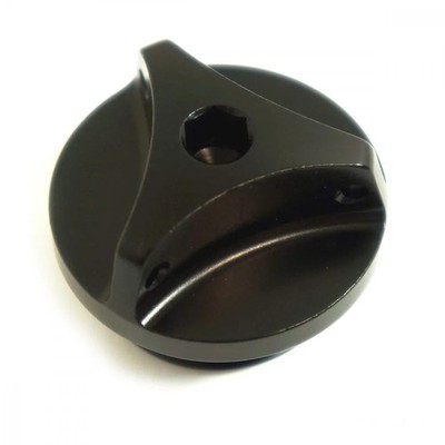 Öleinfüllschraube M27x3.00mm Alu schwarz für Yamaha YZF-R1 1000 Bj. 1998-2015