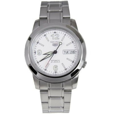 New Seiko 5 Automatic SNKE57 SNKE57K1 Men's Day Date White Dial Watch