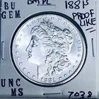 1881 S BU GEM MORGAN SILVER DOLLAR UNC MS+++ U.S. MINT RARE COIN 7038