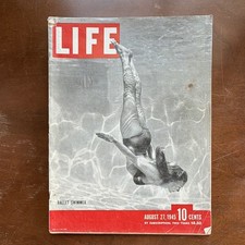 LIFE Magazine August 27, 1945 Illustrated English News Ballet Swimmer Issue