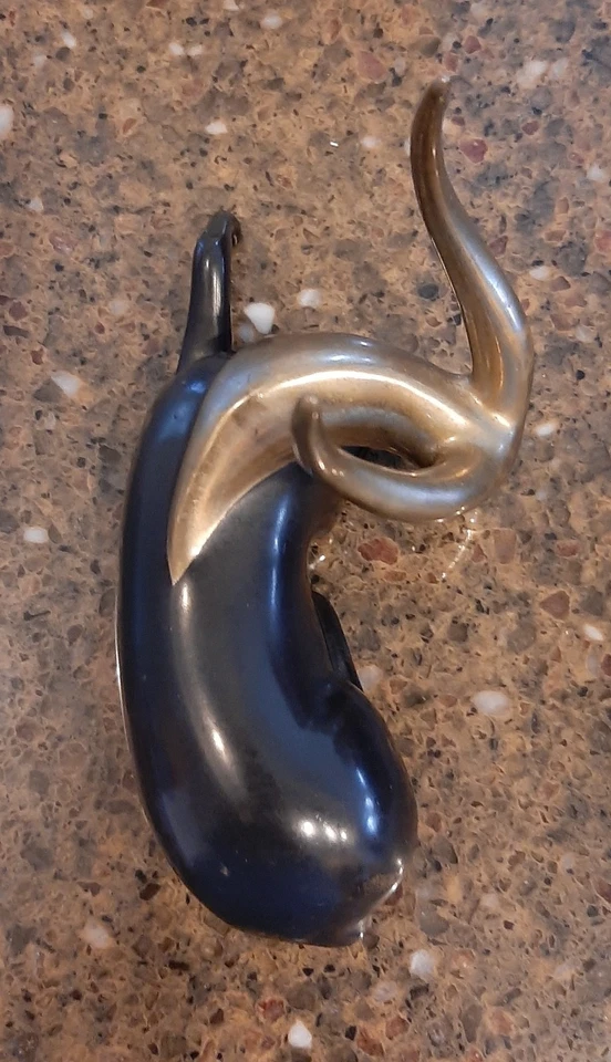 Escultura Loet Vanderveen Edición Limitada Bronce Antílope Oro Firmada 1044/2500 Foto 4 de 4