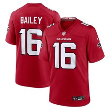 Atlanta Falcons Jake Bailey #16 Nike Men's Red 2026 Official NFL Game Jersey