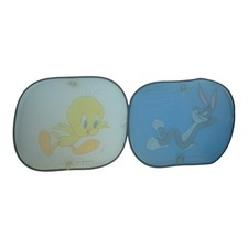 Looney Tunes Bugs Bunny Tweety Bird Car Window Sun Visor Shade 1997 18" x 13"