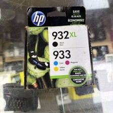 HP 932 XL Black  933 Tri-Color Cyan, Magenta,Yellow Ink Cartridge Exp. Jun 2022