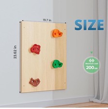 BlueWood Rock Climbing Wall for Kids, Toddler Climbing Toys Indoor Ladder Panel