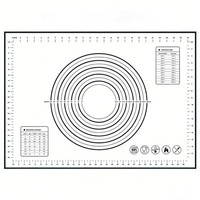 Backmatte Silikon Antihaft Rutschfest Teigmatte Nudelbrett Backfolie 50 X 70 Cm