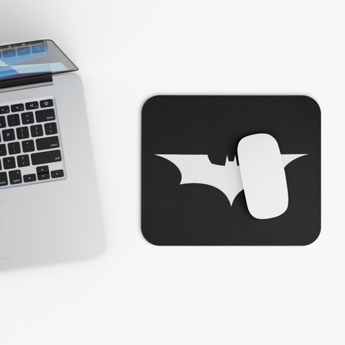 Batman: Dark Knight Logo Bat Symbol 9" x 8" Mouse Pad - FREE SHIPPING - 第 5/5 張圖片