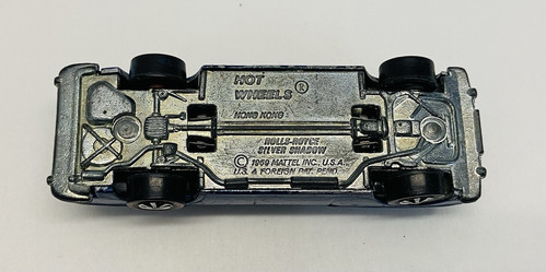 Rare Hot Wheels Navy Blue Rolls Royce Silver Shadow Redline Tyres Mattel 1969 - Picture 11 of 22