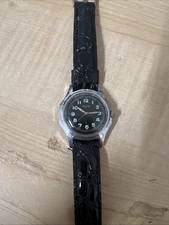 Elgin 40s Hexagon Manual Wind Black Face