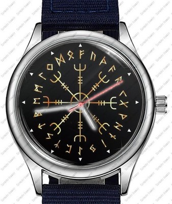 Viking Runic Symbols Trendy 38mm Face Wrist Watch