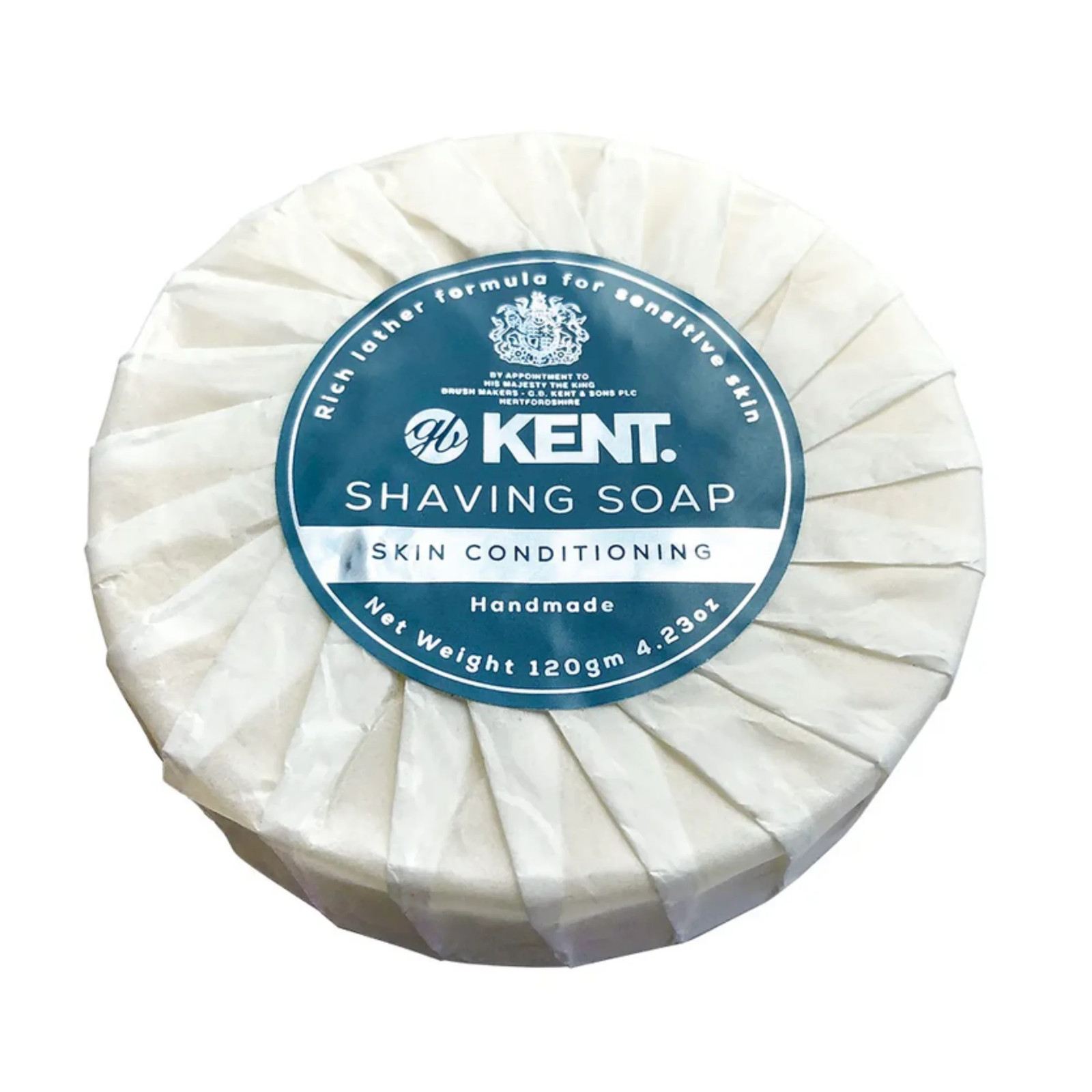 Kent SB2 Luxury Shaving Soap Refill Mens Shave Shaving Soap Bar Block 120g