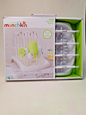 Munchkin Fold Baby Bottle Countertop Drying Rack, Gray