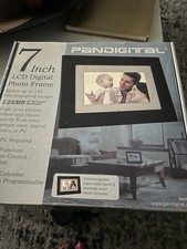 LCD Digital Photo Frame 7 inch Pandigital PAN70-2 Remote Control 128MB 149 Image