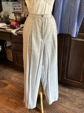 1990 s Charter Club Sz 14 Grey Wool Trouser Menswear Style