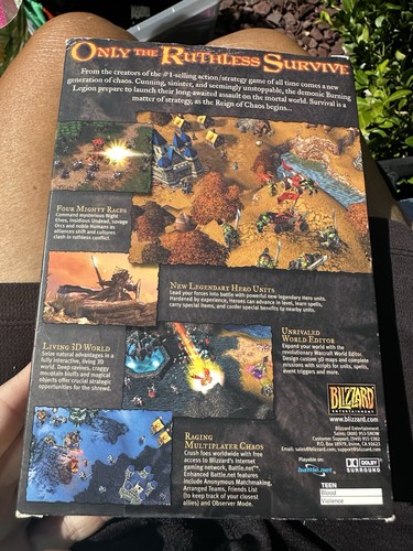 WarCraft III: Reign of Chaos (Windows/Mac, 2002) W CDs See Photos Rare - Picture 2 of 14