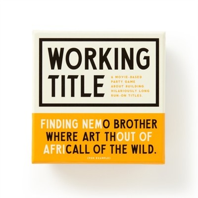 WORKING TITLE GAME by BRASS MONKEY code Self Help Business