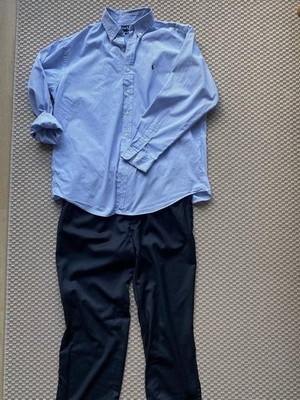 Men Canali Trousers Black Wool 52