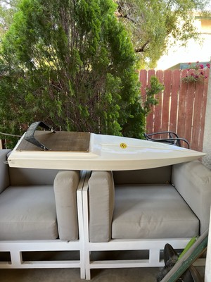 Vintage Dumas 55  RC Boat Wellcraft Scarab Miami Vice Fiberglass Hull Only