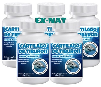 Shark Cartilage 750mg 300 Caps  Cartilage Joint Support Natural Supplement