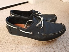 Men's Barbour Boat Shoe Navy Size 11