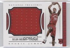 2015 Panini National Treasures Rookie Jumbo Materials 43/99 Delon Wright #28 8f4