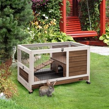 Small Animal Playpen Cage Brown