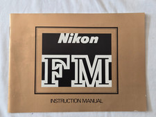 Original Nikon User Manual FM Instruction Book in English