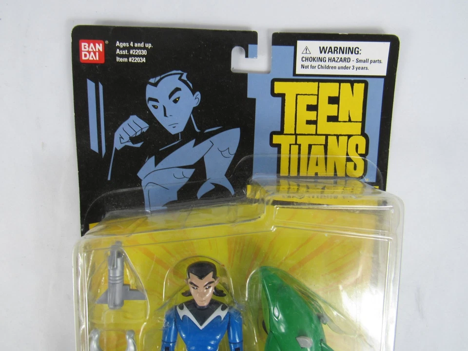 Figura de acción Teen Titans 2005 Dive Action Aqualad 5" DC Comics Bandai Foto 4 de 4