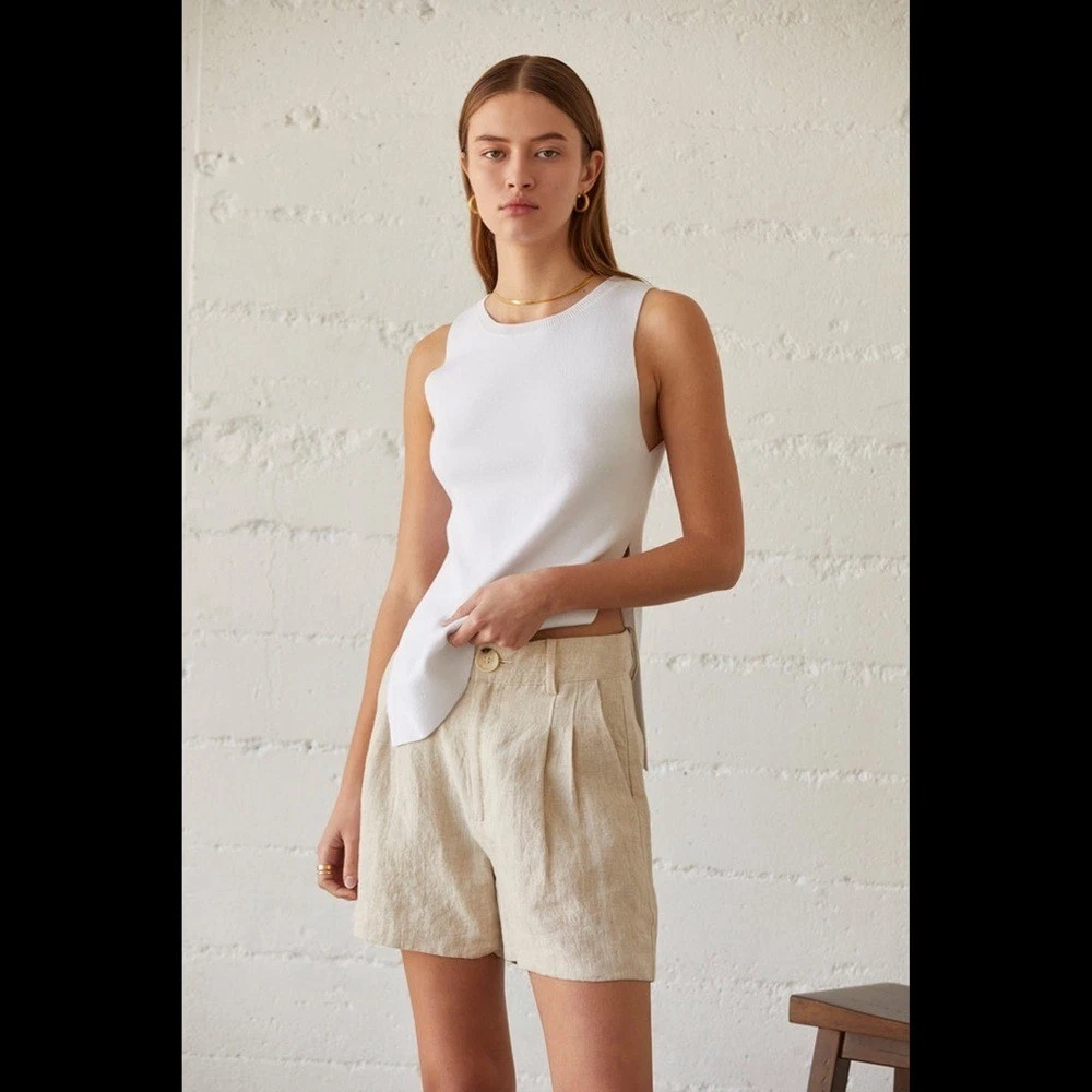 Crescent Hanson Flax Linen Shorts